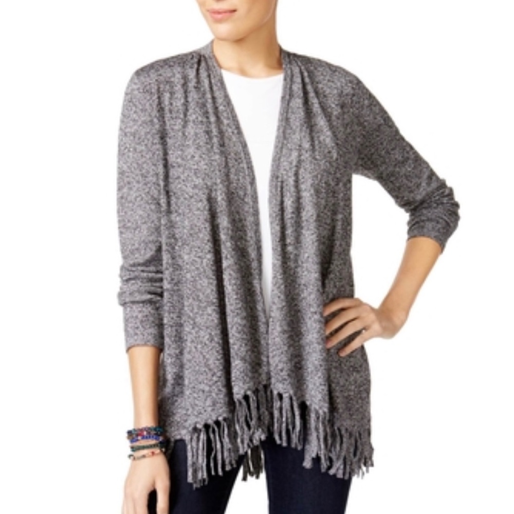 Style & Co | Open-Front Fringe Cardigan